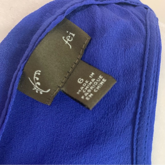 Anthropologie Fei 100% Silk Beaded Embellished Racerback Tank Top - Picture 6 of 10